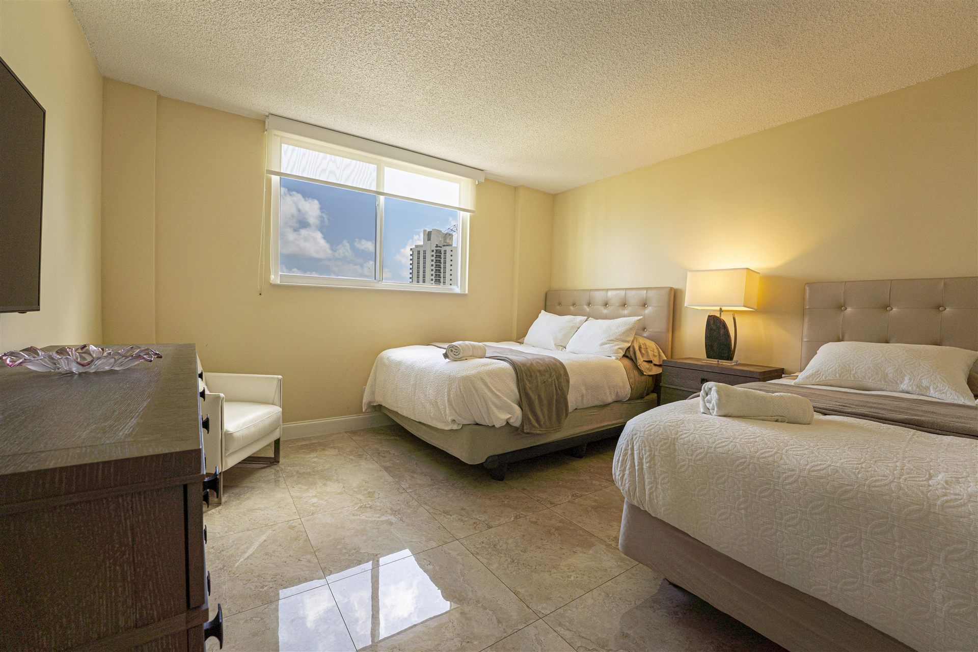 Dormitorio del apartamento en Ocean Reserve